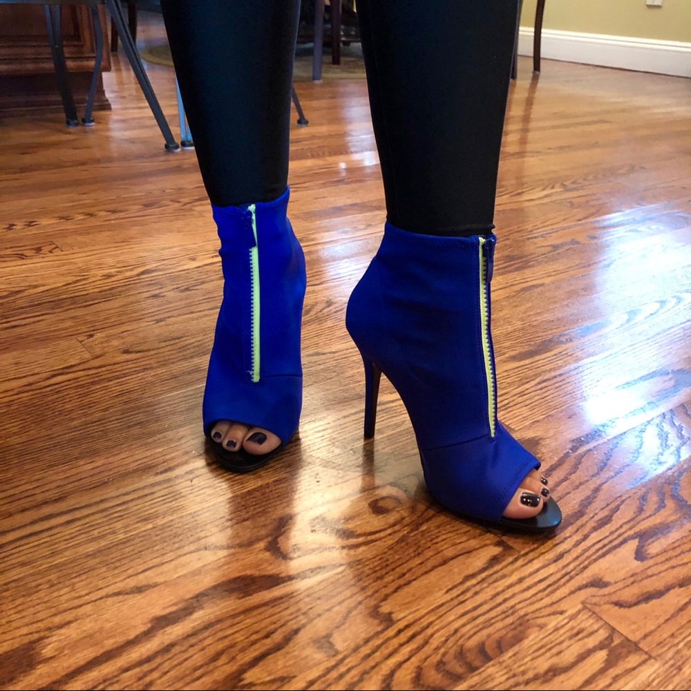 ALDO Royal blue high heel boots